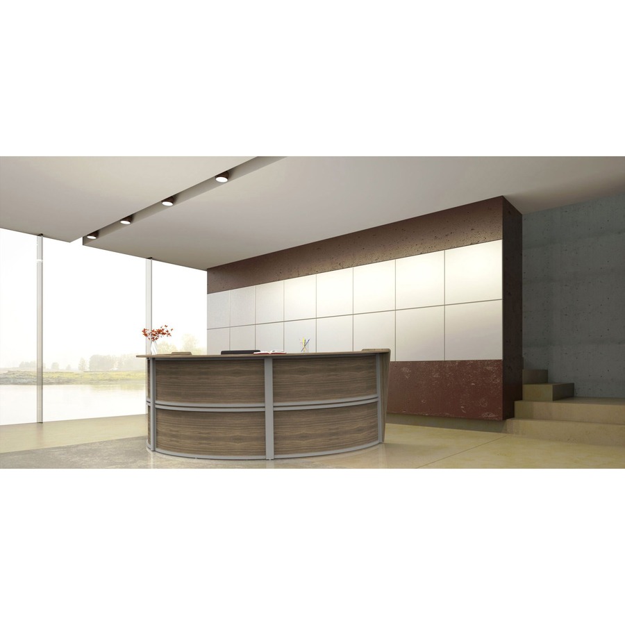 Linea Italia 3-Unit Curved Reception Desk
