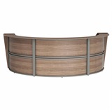 Linea Italia 3-Unit Curved Reception Desk