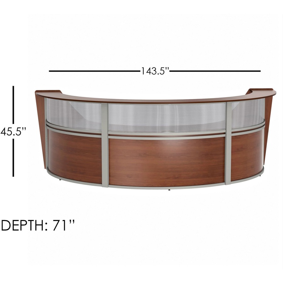 Linea Italia 3-Unit Curved Reception Desk