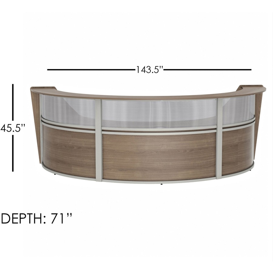 Linea Italia 3-Unit Curved Reception Desk