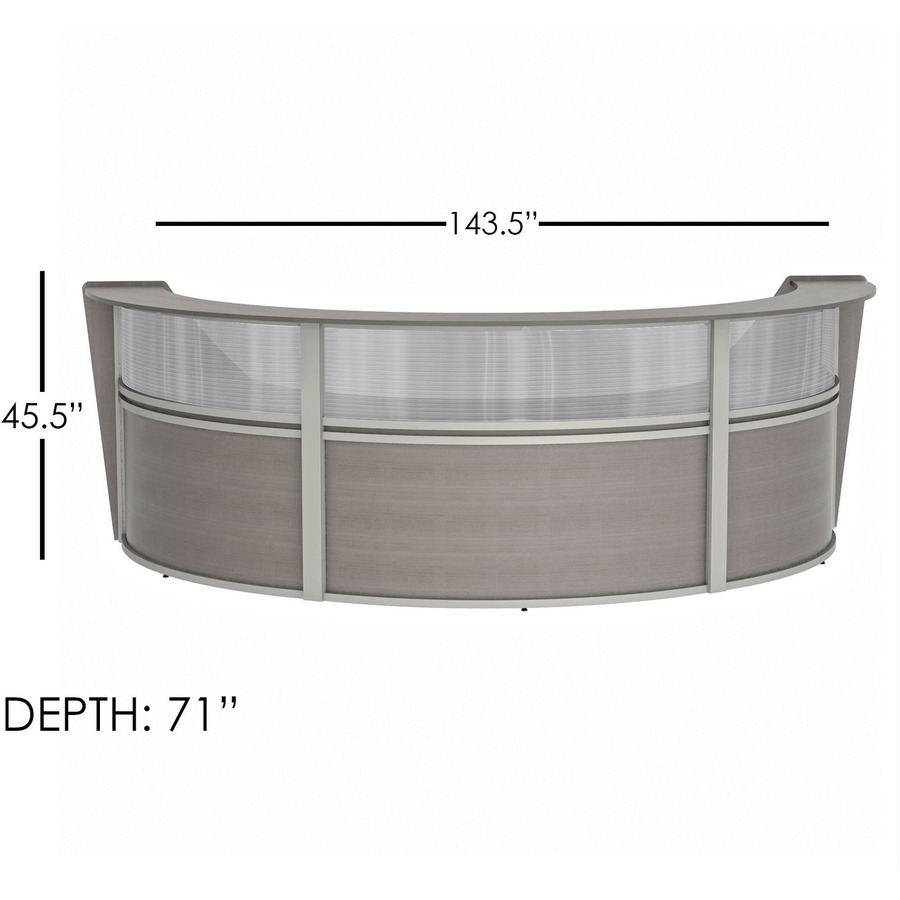 Linea Italia 3-Unit Curved Reception Desk