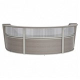 Linea Italia 3-Unit Curved Reception Desk