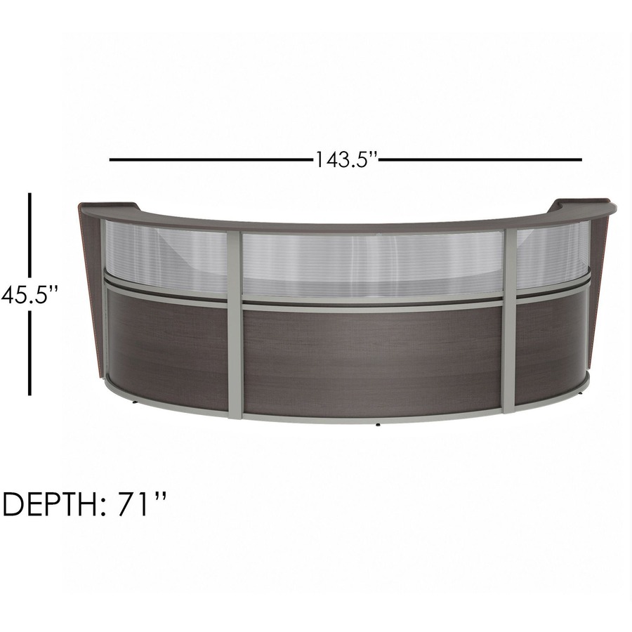 Linea Italia 3-Unit Curved Reception Desk