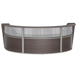 Linea Italia 3-Unit Curved Reception Desk