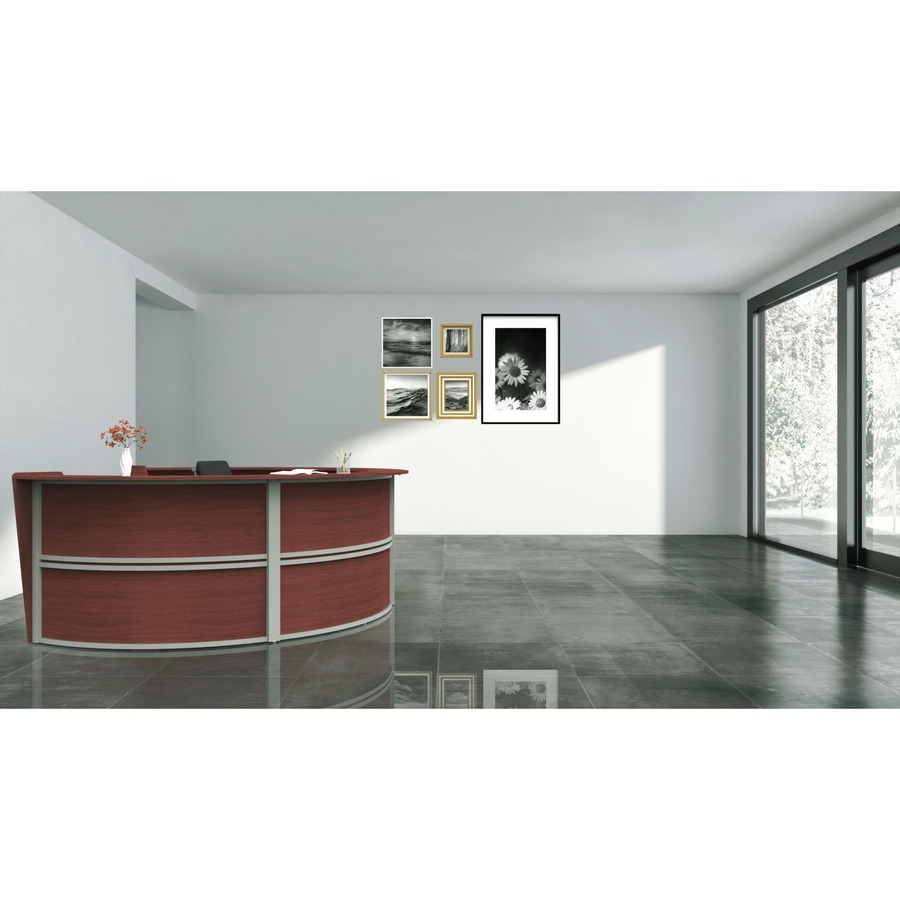 Linea Italia 4-Unit Curved Reception Desk