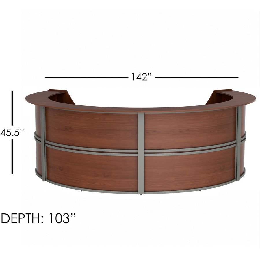 Linea Italia 4-Unit Curved Reception Desk