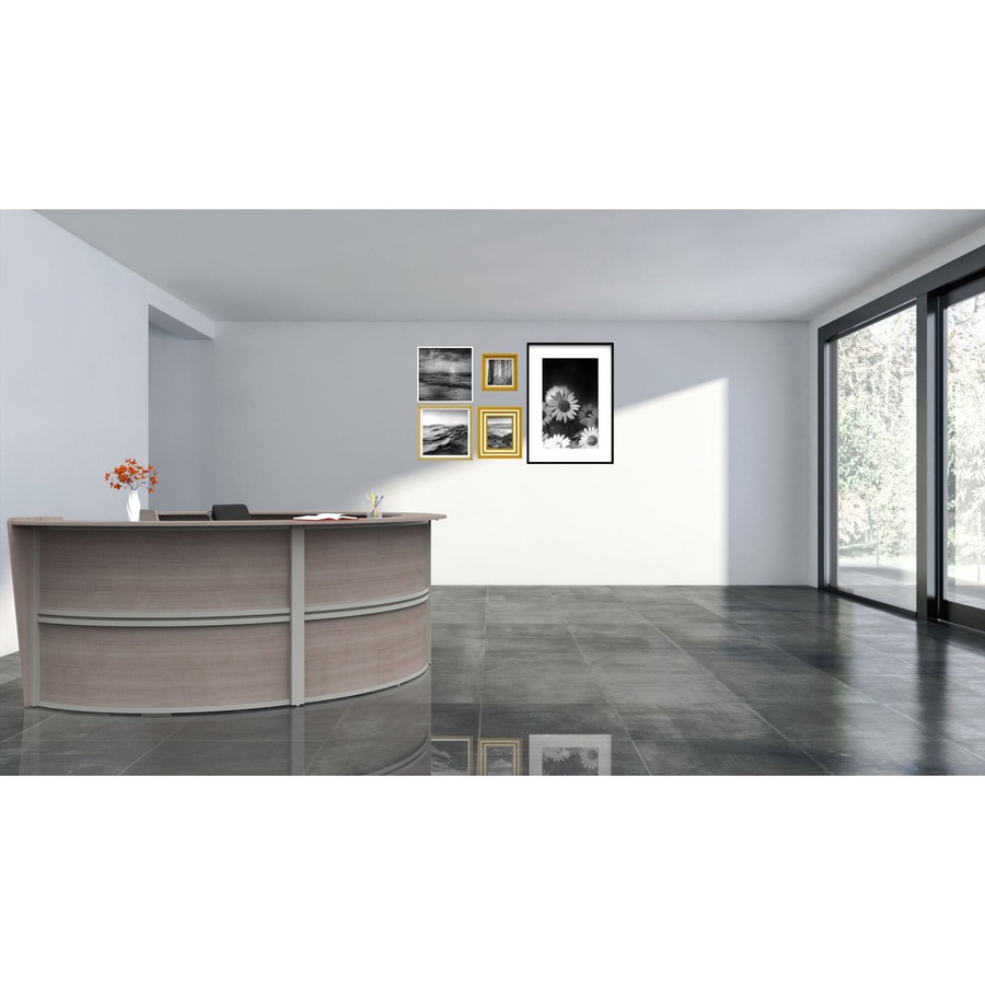 Linea Italia 4-Unit Curved Reception Desk