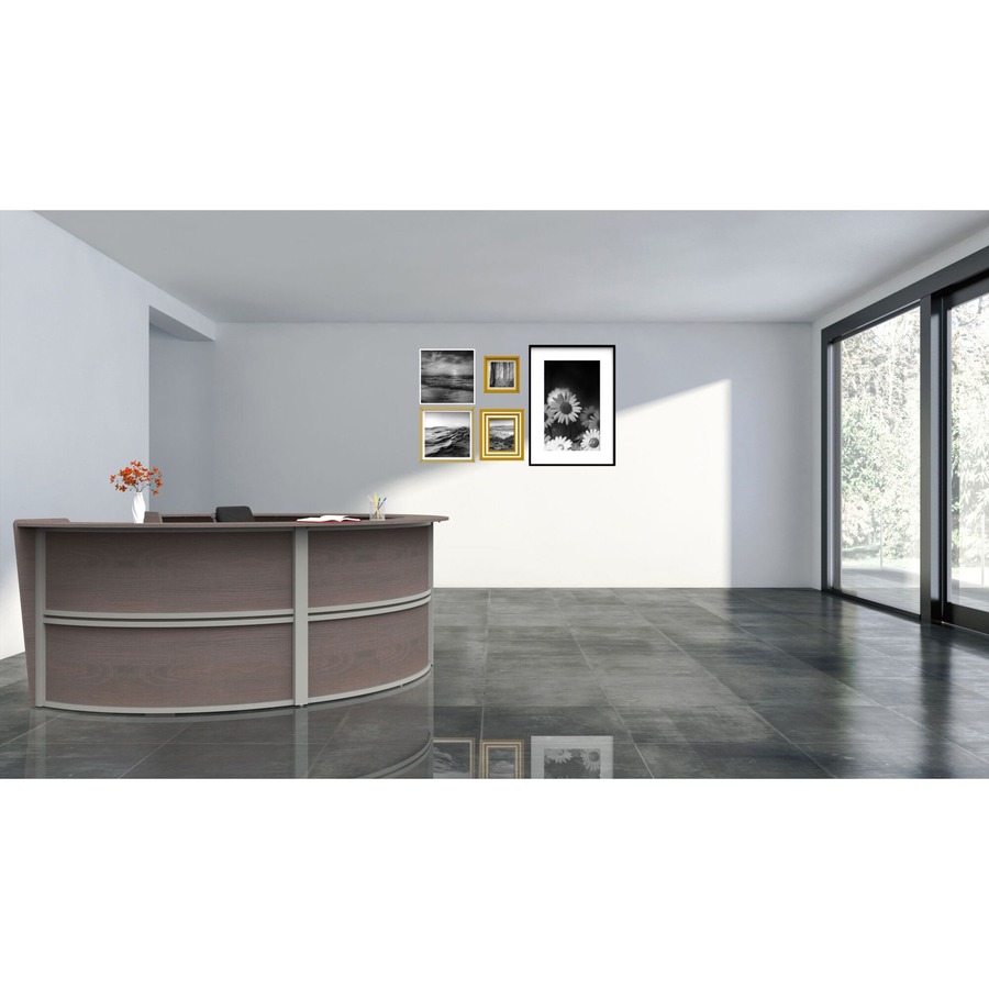 Linea Italia 4-Unit Curved Reception Desk