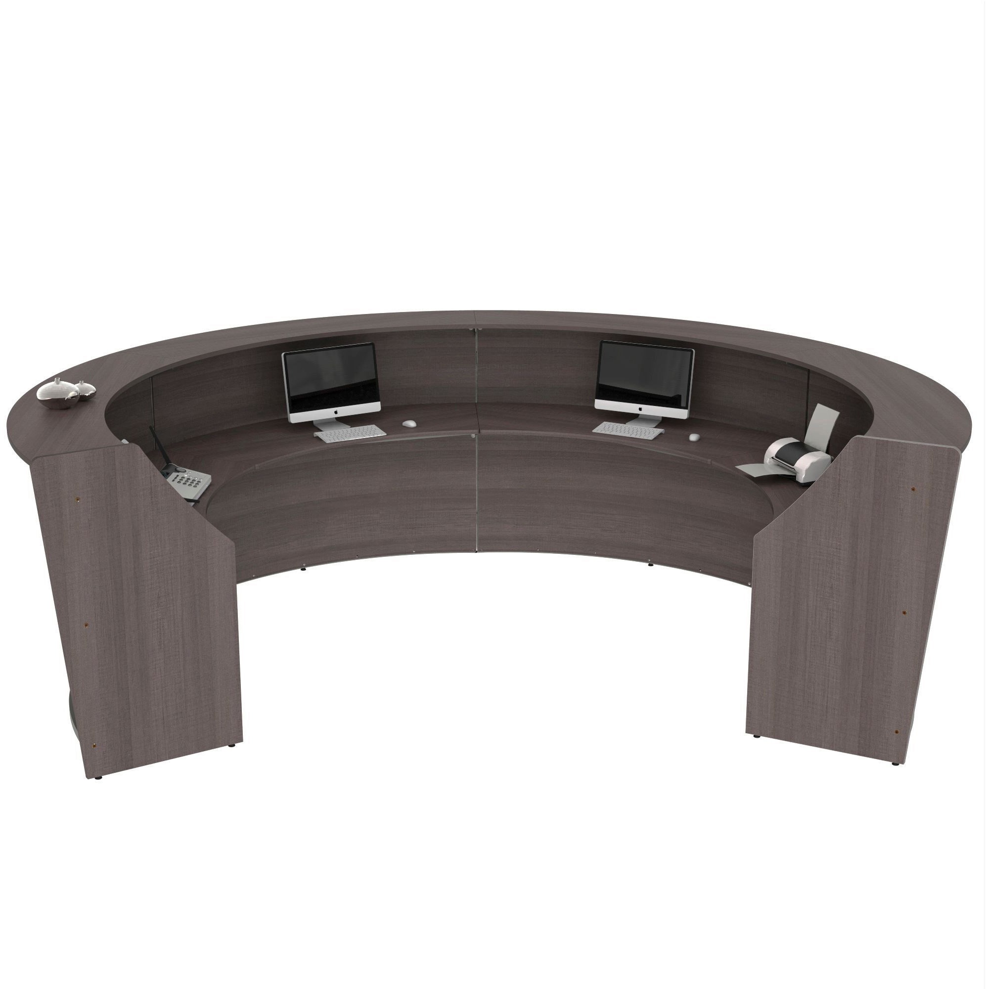Linea Italia 4-Unit Curved Reception Desk