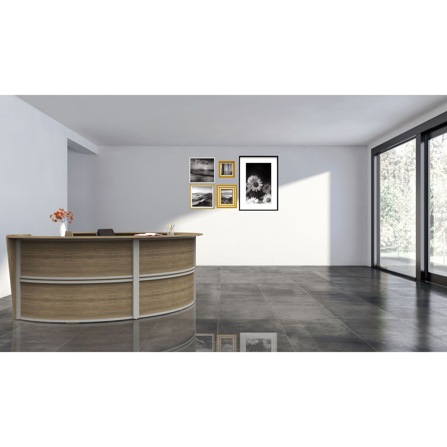 Linea Italia 4-Unit Curved Reception Desk