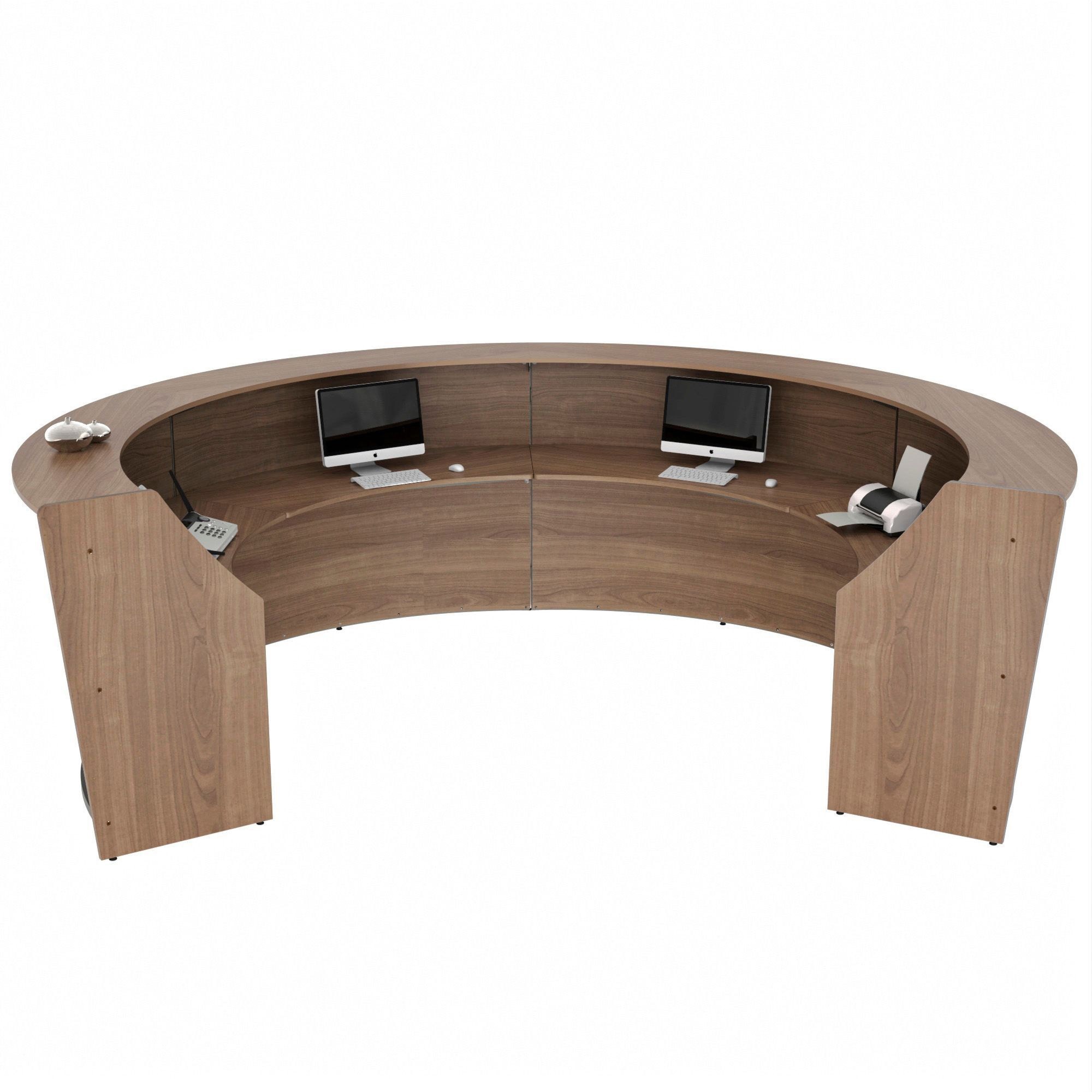 Linea Italia 4-Unit Curved Reception Desk