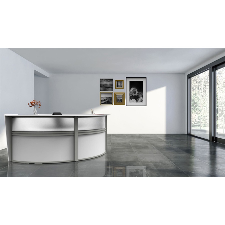 Linea Italia 4-Unit Curved Reception Desk