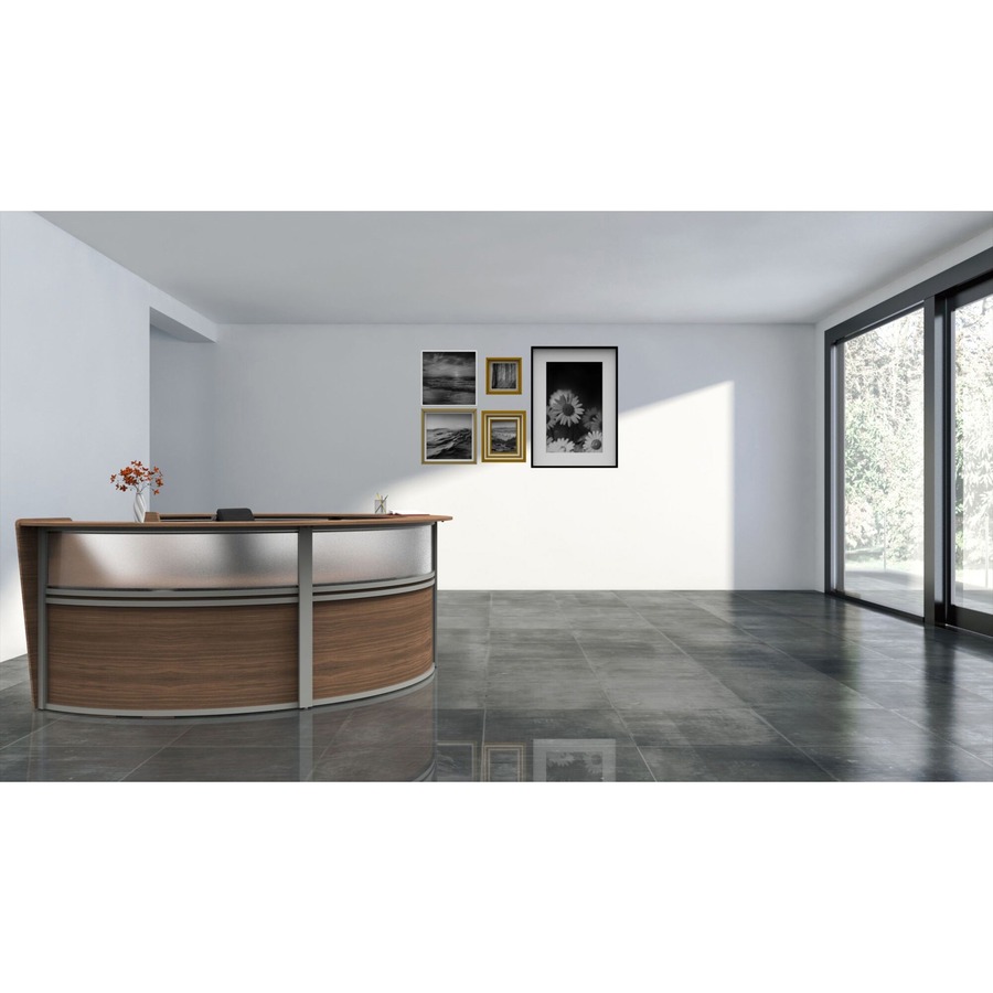 Linea Italia 4-Unit Curved Reception Desk
