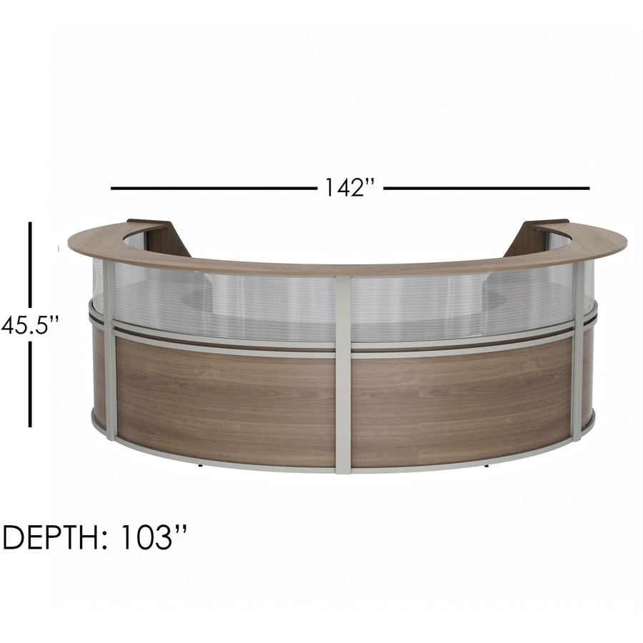 Linea Italia 4-Unit Curved Reception Desk