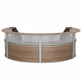 Linea Italia 4-Unit Curved Reception Desk