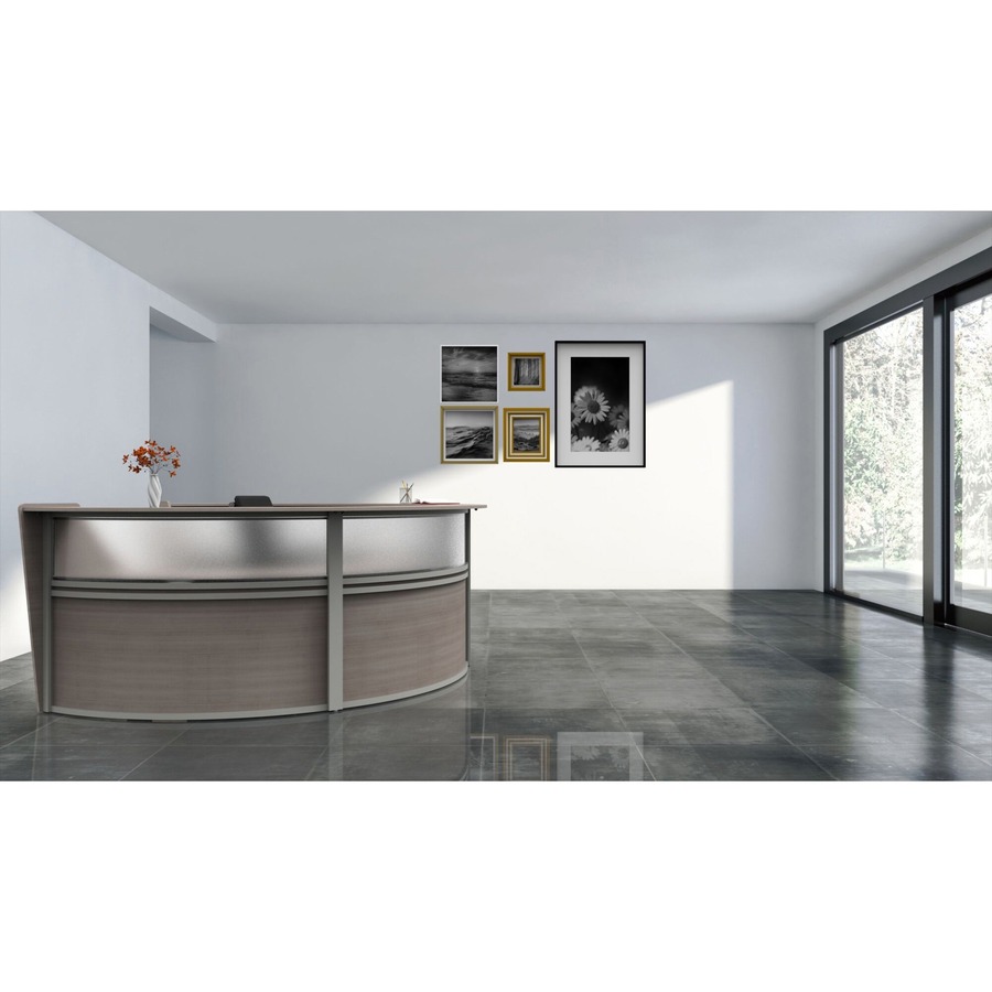 Linea Italia 4-Unit Curved Reception Desk