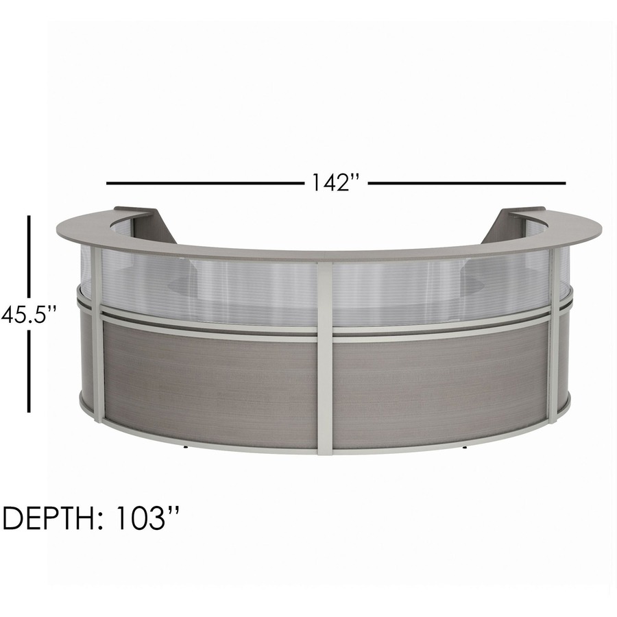 Linea Italia 4-Unit Curved Reception Desk
