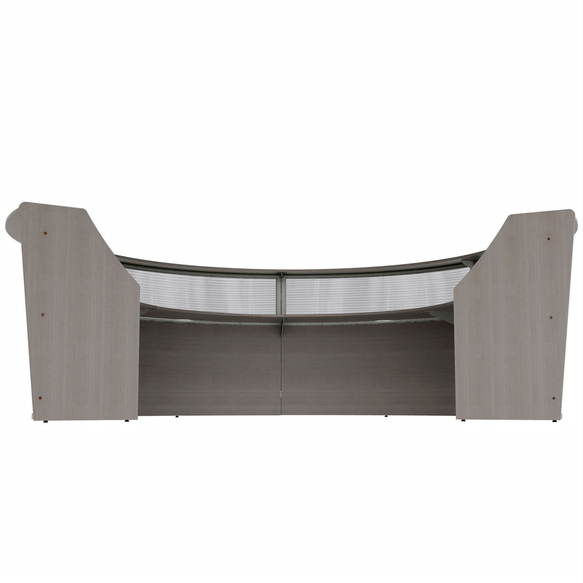 Linea Italia 4-Unit Curved Reception Desk
