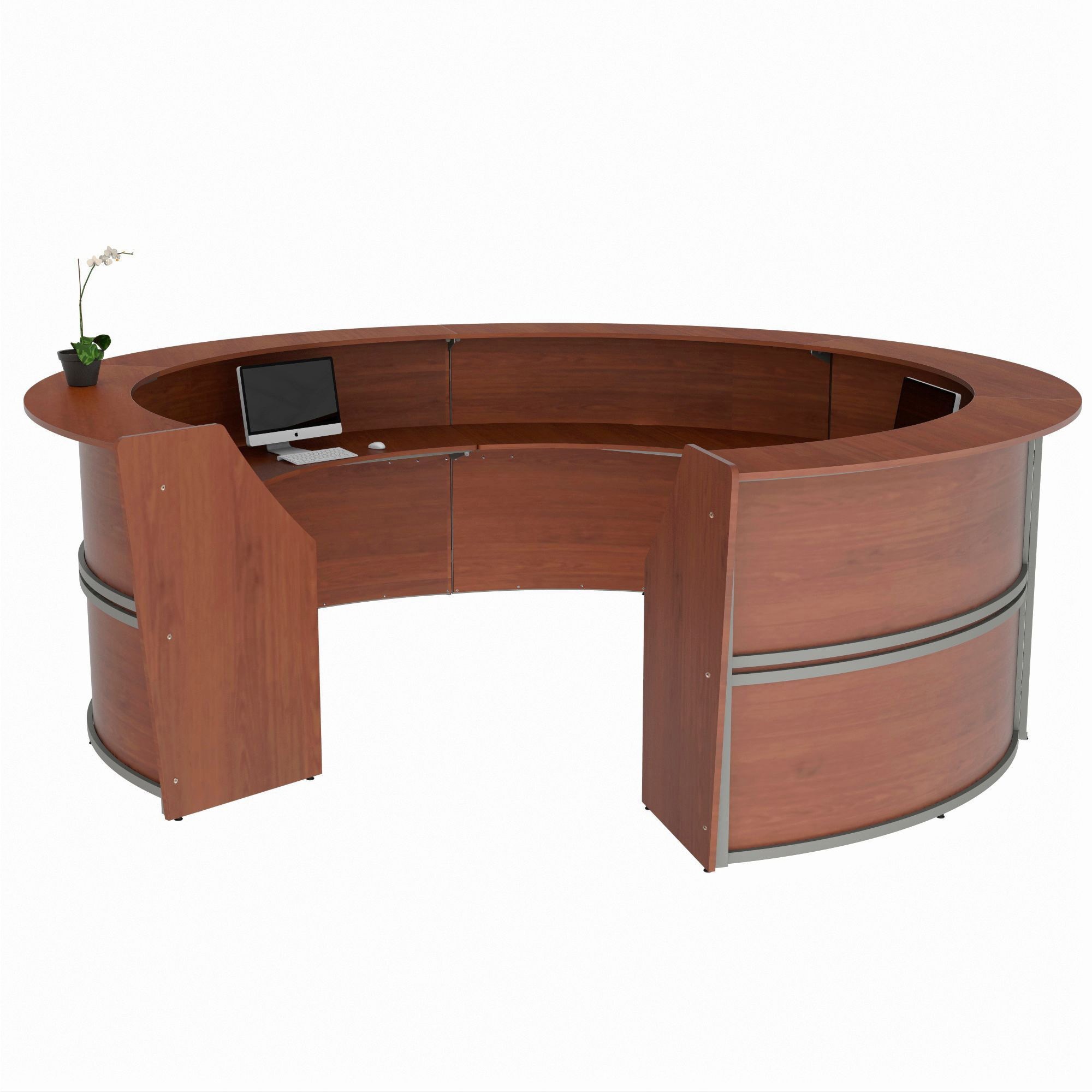 Linea Italia 5-Unit Curved Reception Desk