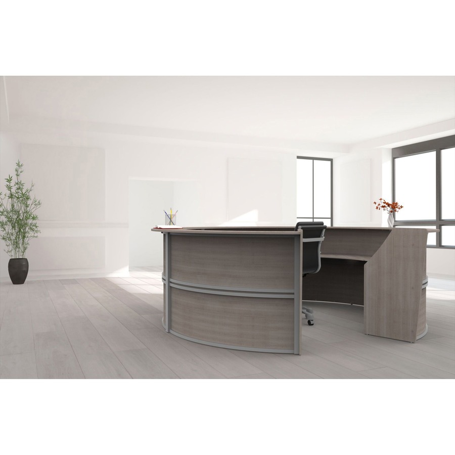 Linea Italia 5-Unit Curved Reception Desk