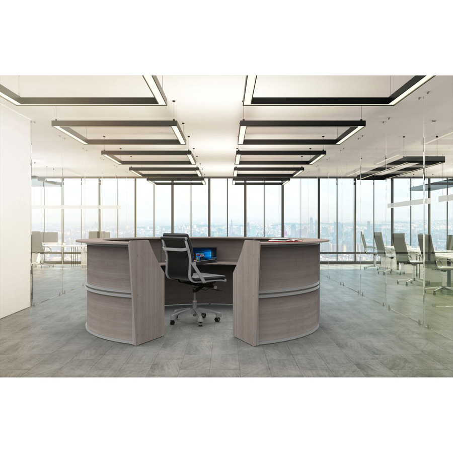 Linea Italia 5-Unit Curved Reception Desk