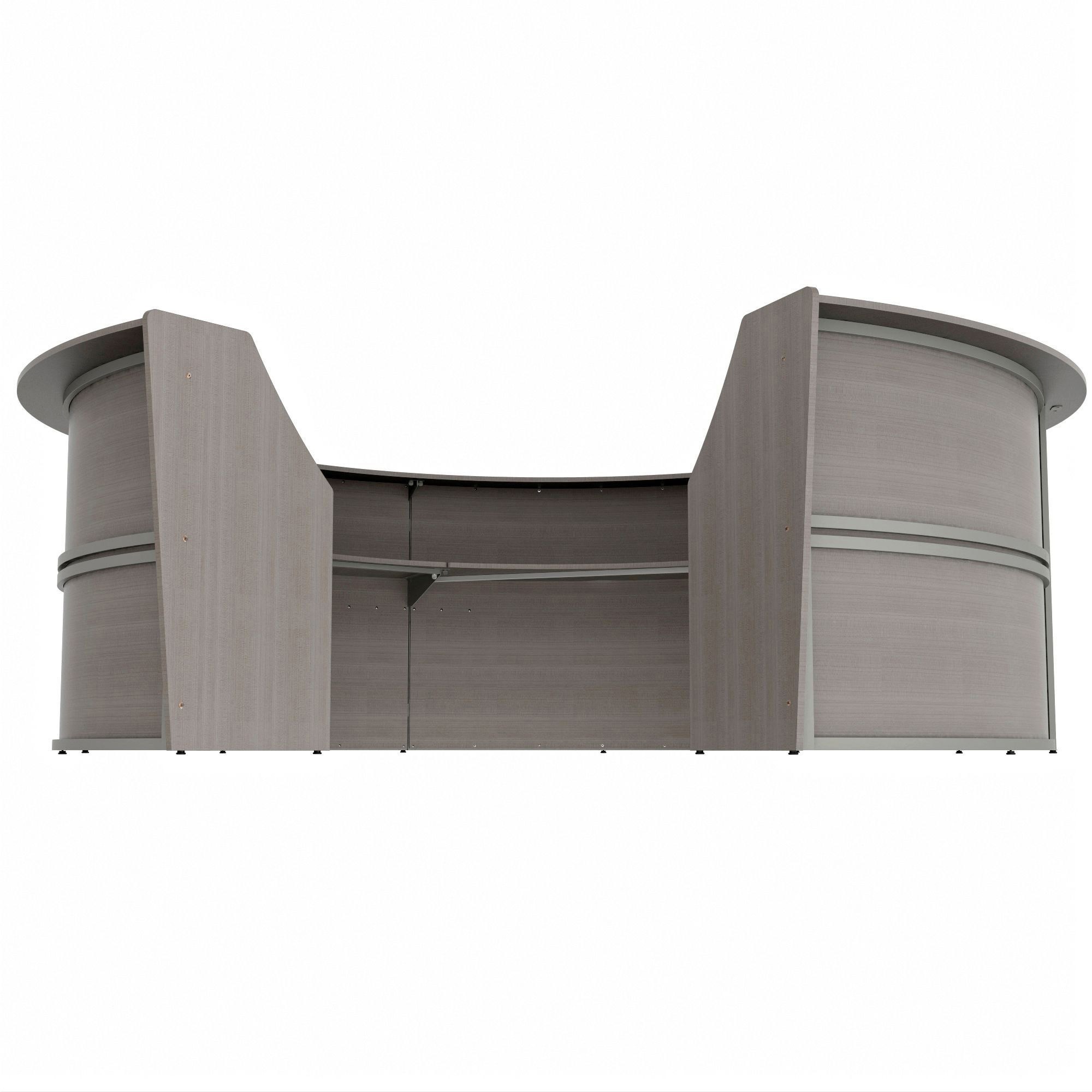 Linea Italia 5-Unit Curved Reception Desk
