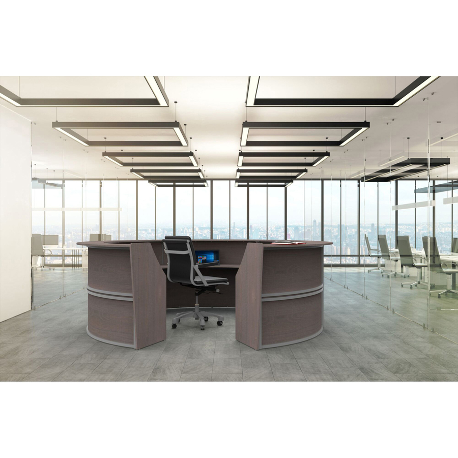 Linea Italia 5-Unit Curved Reception Desk