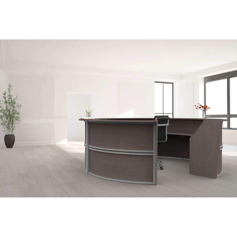 Linea Italia 5-Unit Curved Reception Desk