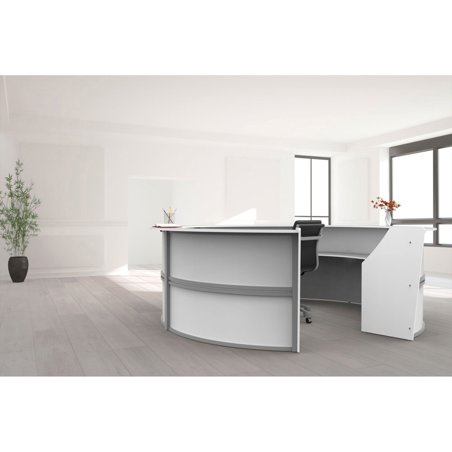 Linea Italia 5-Unit Curved Reception Desk