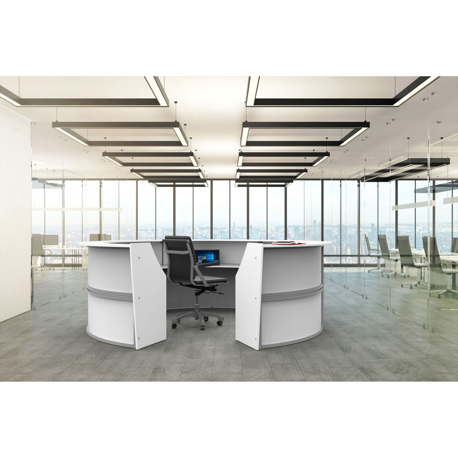 Linea Italia 5-Unit Curved Reception Desk