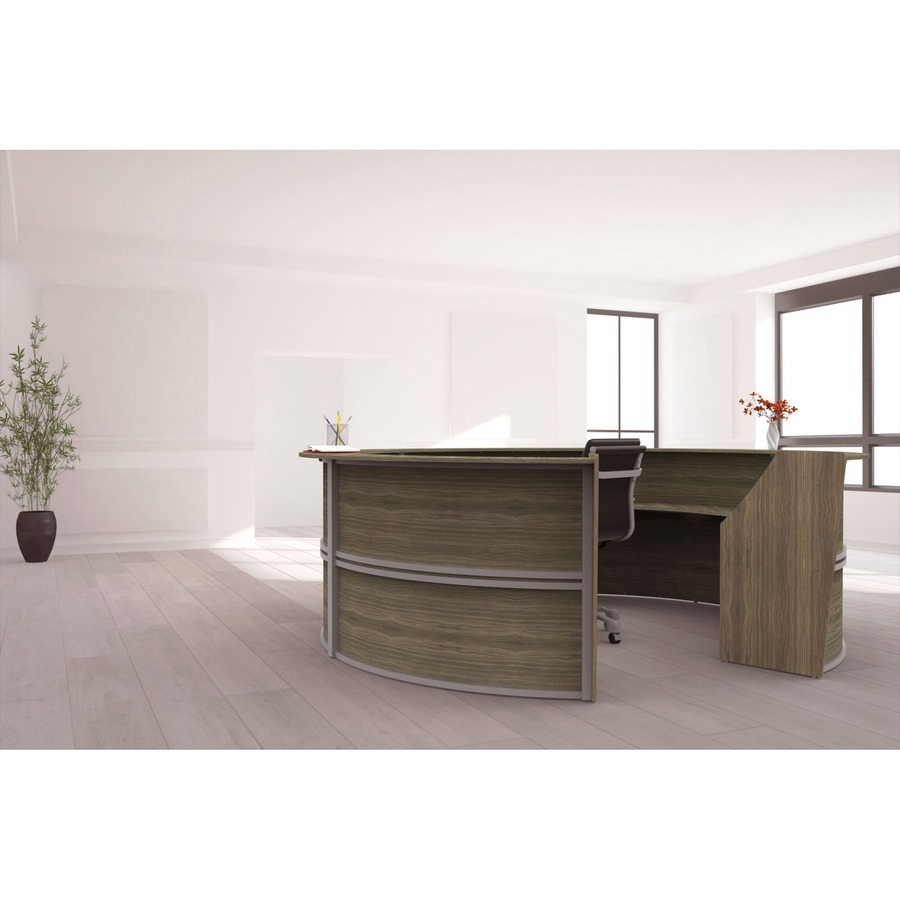 Linea Italia 5-Unit Curved Reception Desk