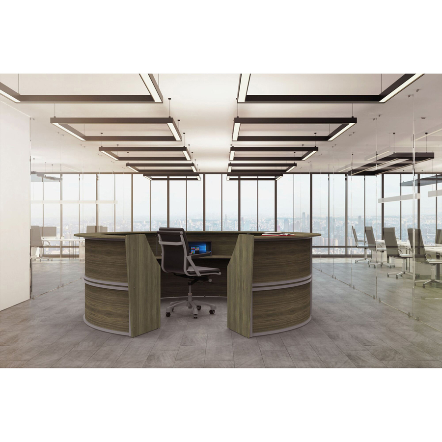 Linea Italia 5-Unit Curved Reception Desk