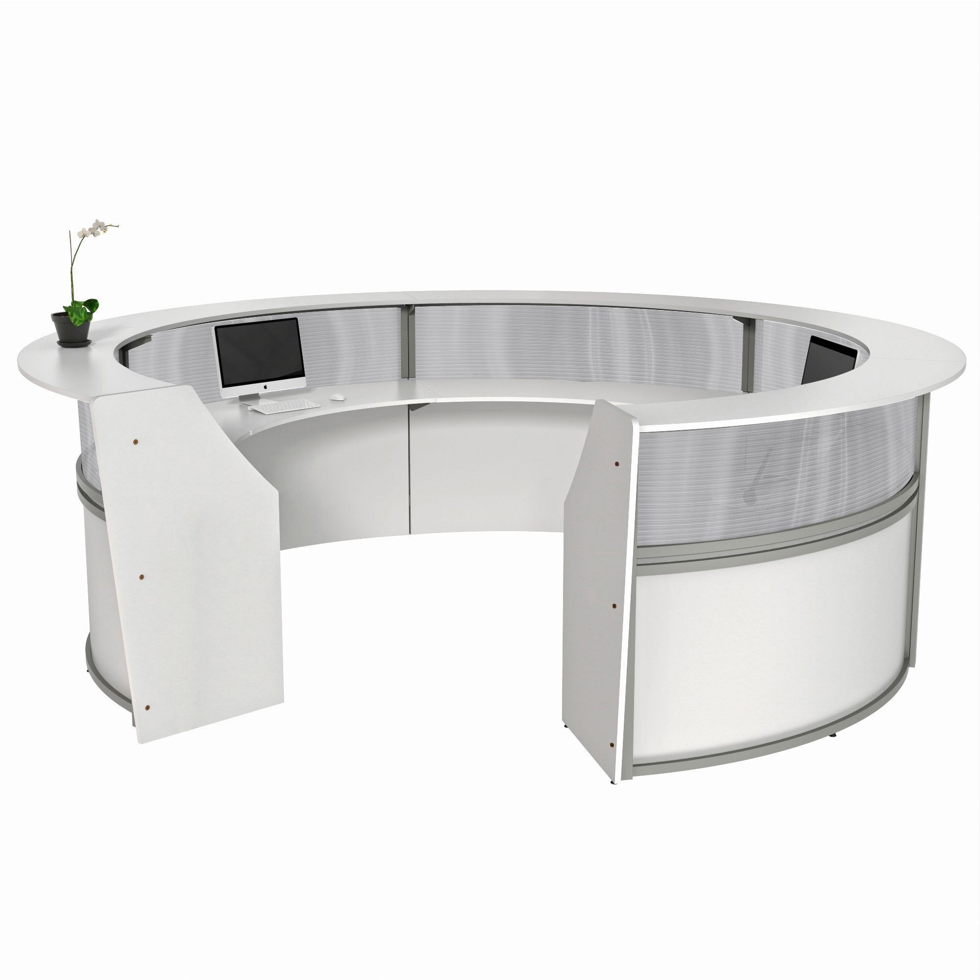 Linea Italia 5-Unit Curved Reception Desk
