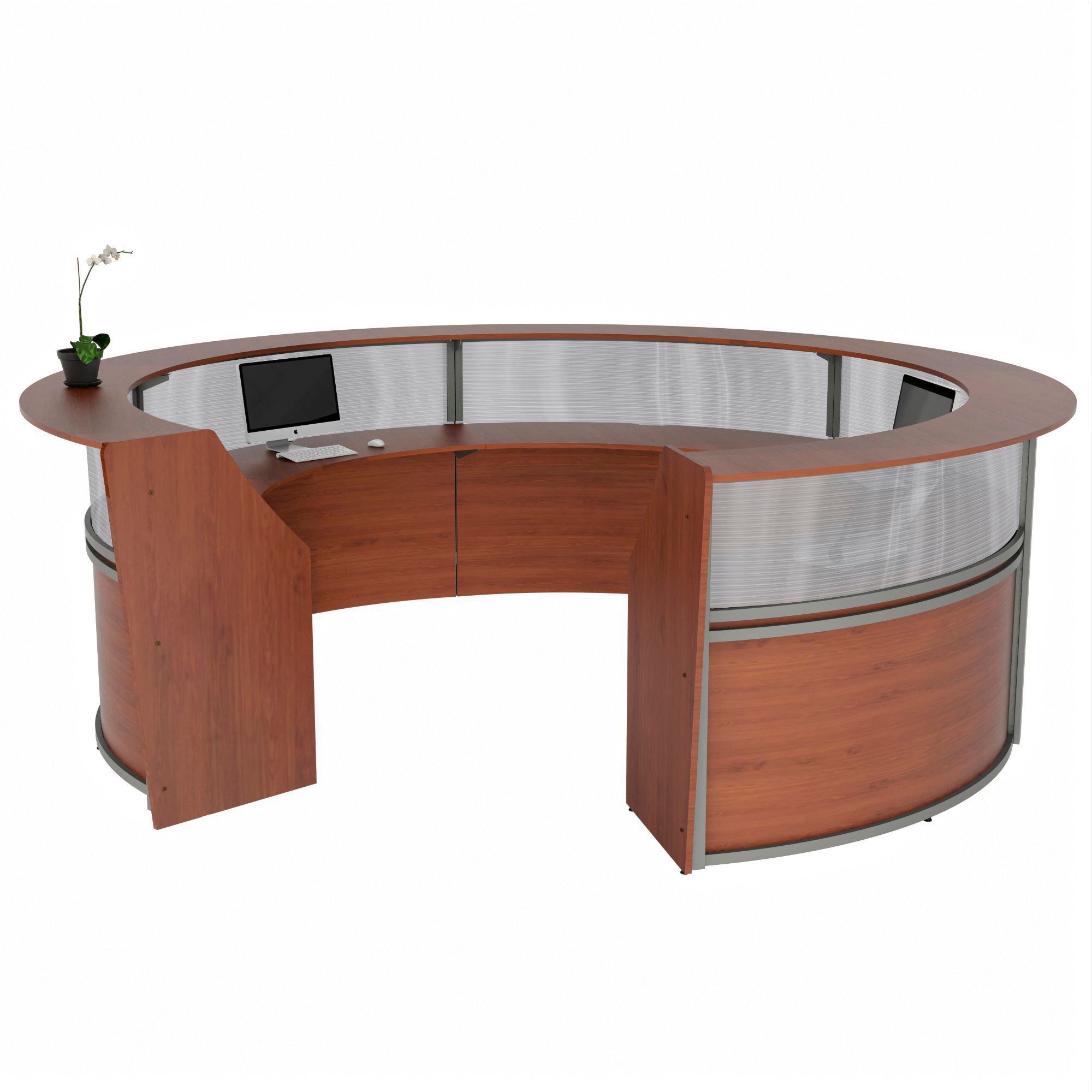 Linea Italia 5-Unit Curved Reception Desk