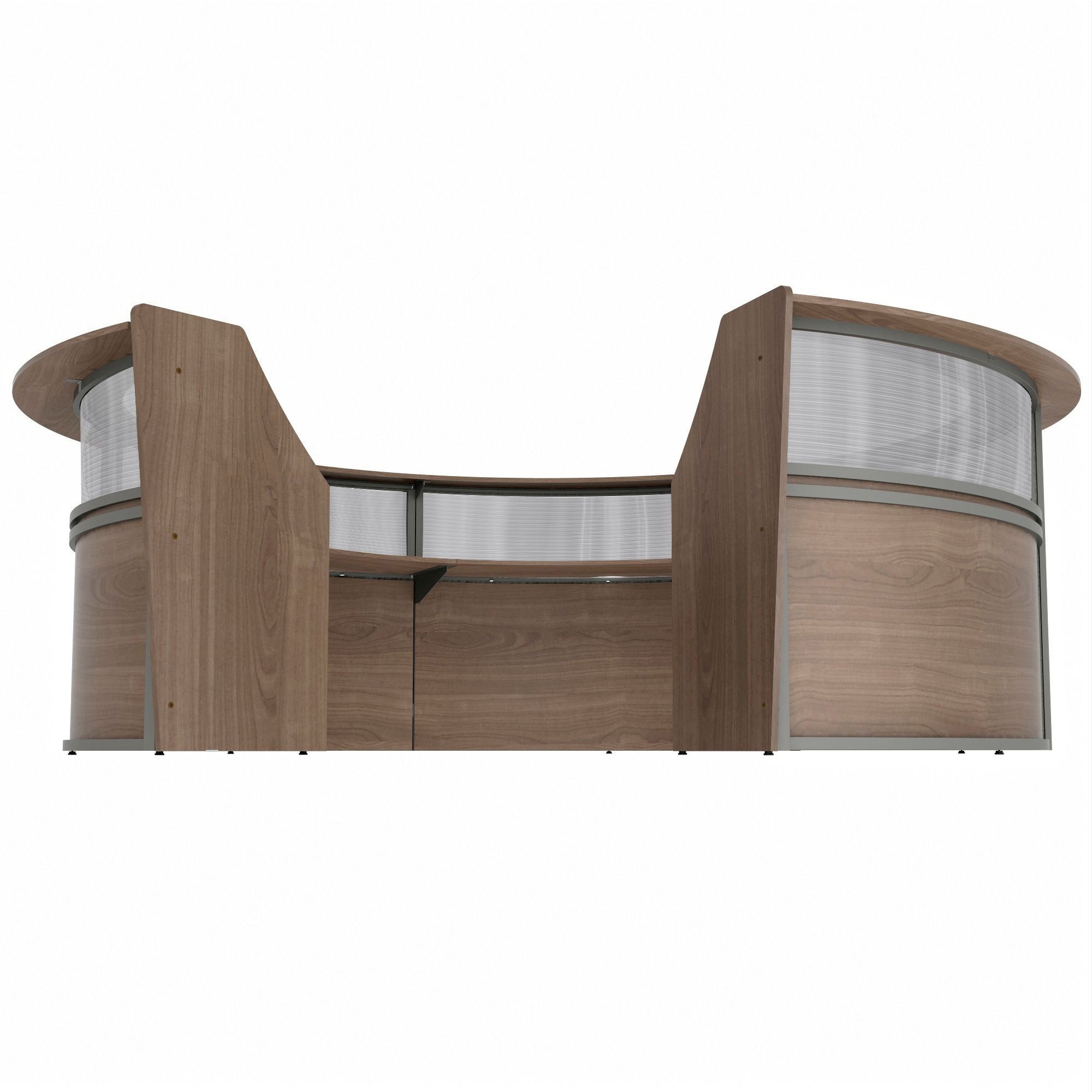 Linea Italia 5-Unit Curved Reception Desk