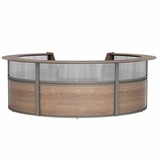 Linea Italia 5-Unit Curved Reception Desk