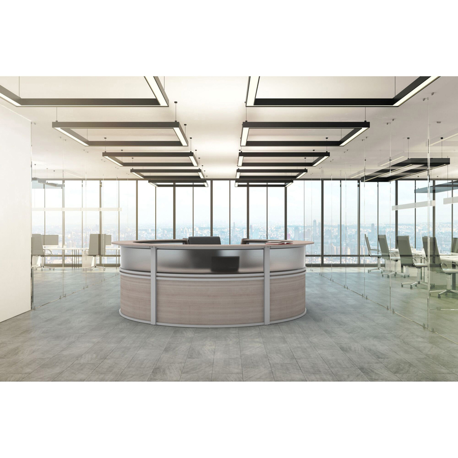 Linea Italia 5-Unit Curved Reception Desk