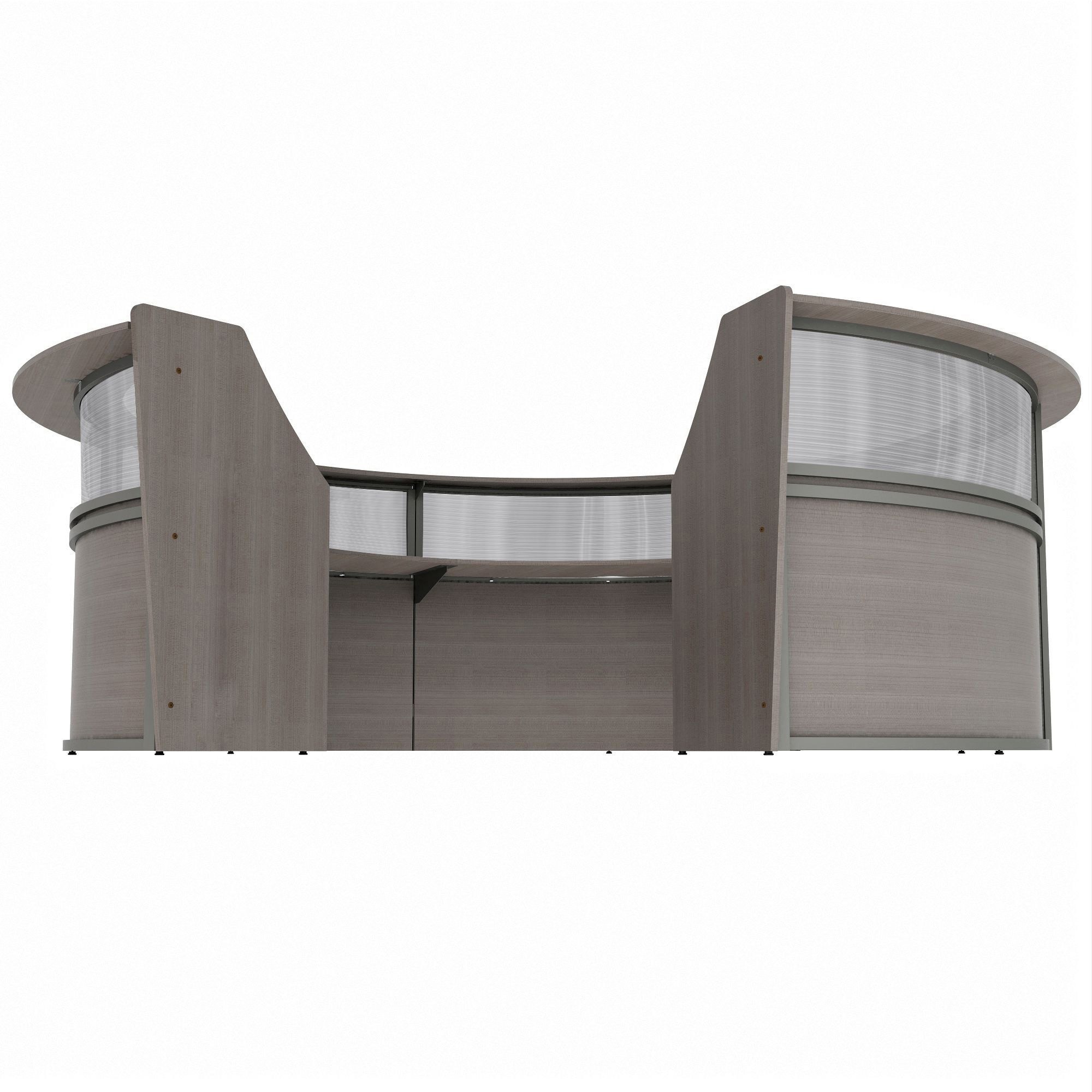 Linea Italia 5-Unit Curved Reception Desk