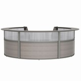 Linea Italia 5-Unit Curved Reception Desk
