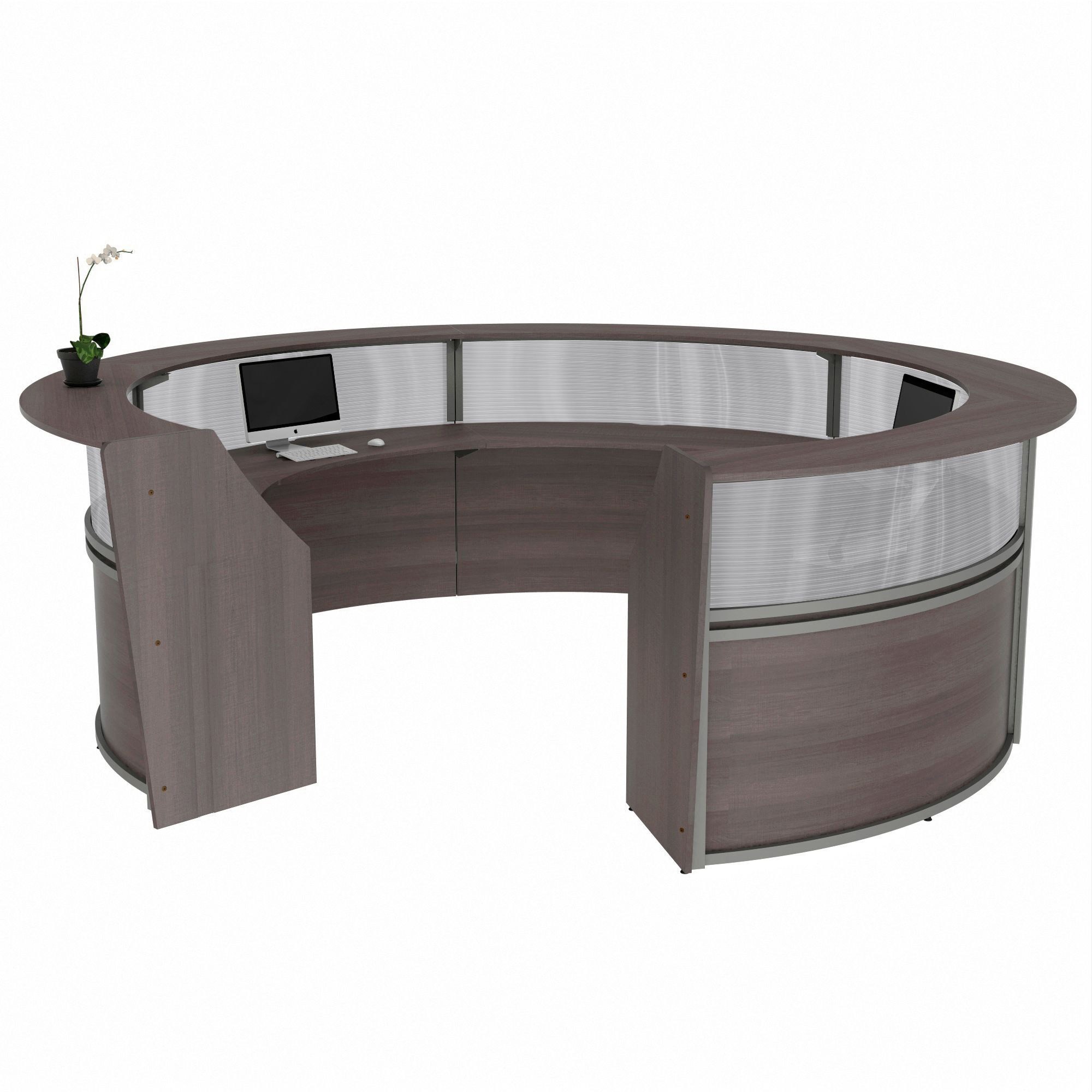 Linea Italia 5-Unit Curved Reception Desk