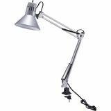 Bostitch Swing Arm Desk Lamp with Clamp Silver