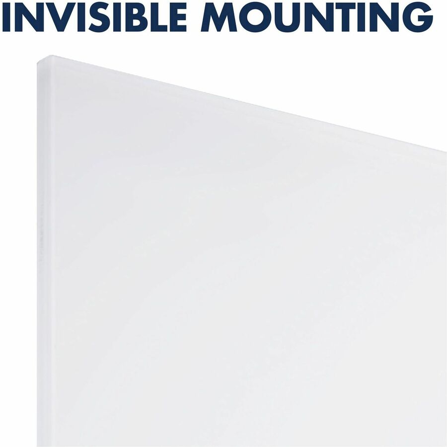 Quartet Invisamount Vertical Glass Dry-Erase Board - 42x72