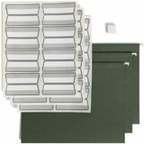 Smead Protab&Reg Filing System with 20 Letter Size Hanging File Folders 24 Protab 13-Cut Tab Labels and 1 Eraser (64195)