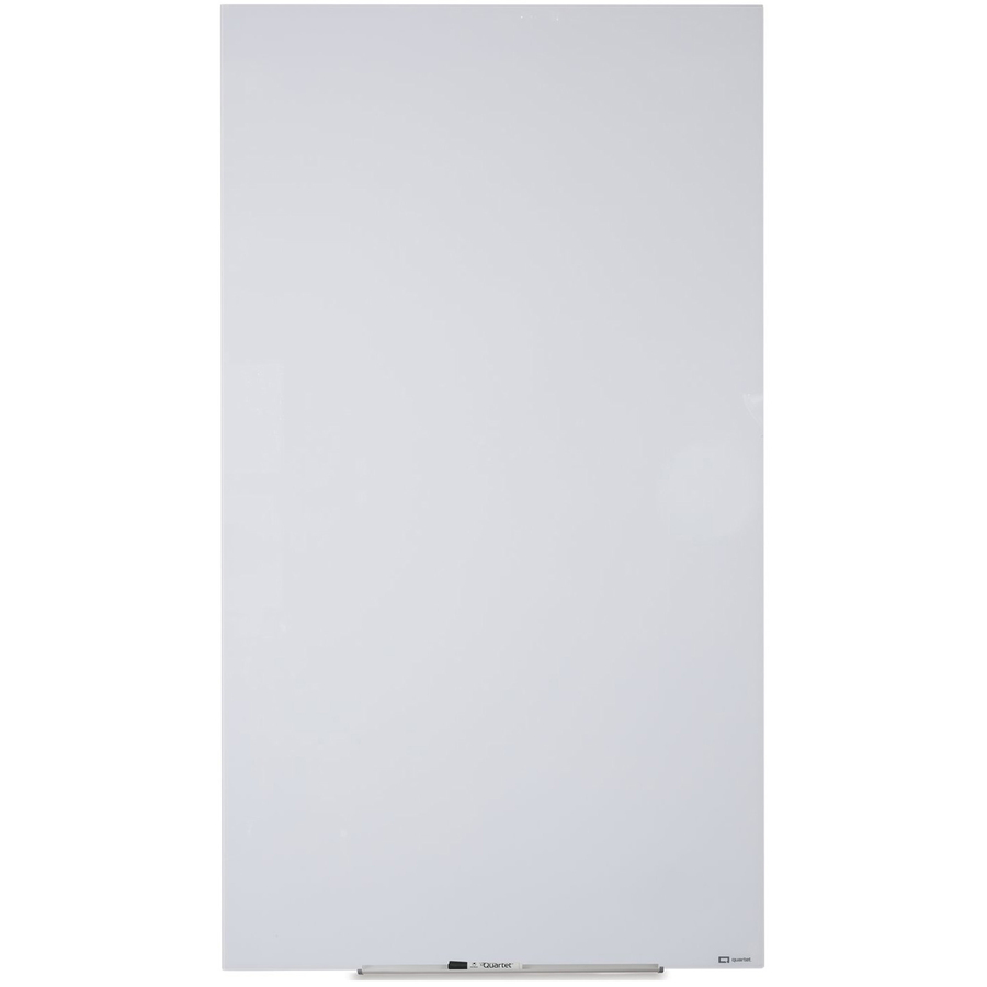 Quartet Invisamount Vertical Glass Dry-Erase Board - 28x50