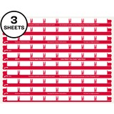 Avery&Reg 8 Tab Easy Print & Apply Clear Label Sheet Refills (11226)