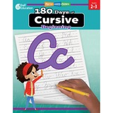 Shell Education 180 Days of Cursive Beginning Printed Book