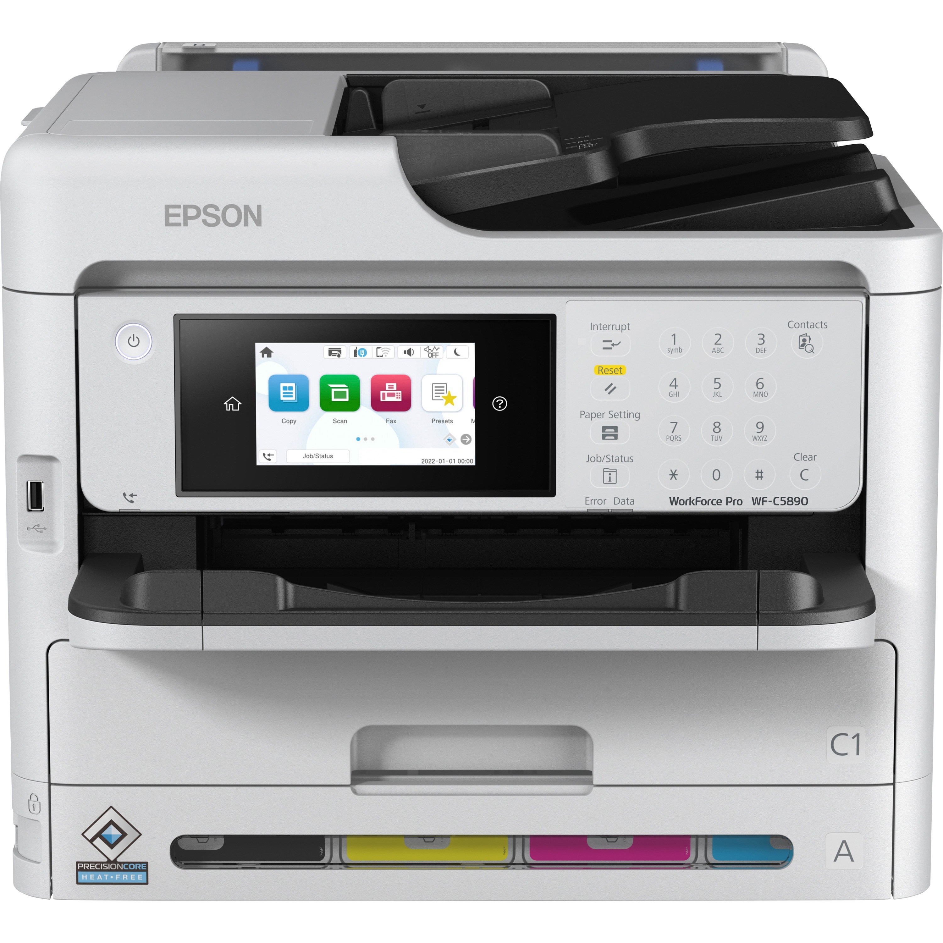 Epson Workforce Pro Wf-C5890 Wireless Inkjet Multifunction Printer - Color