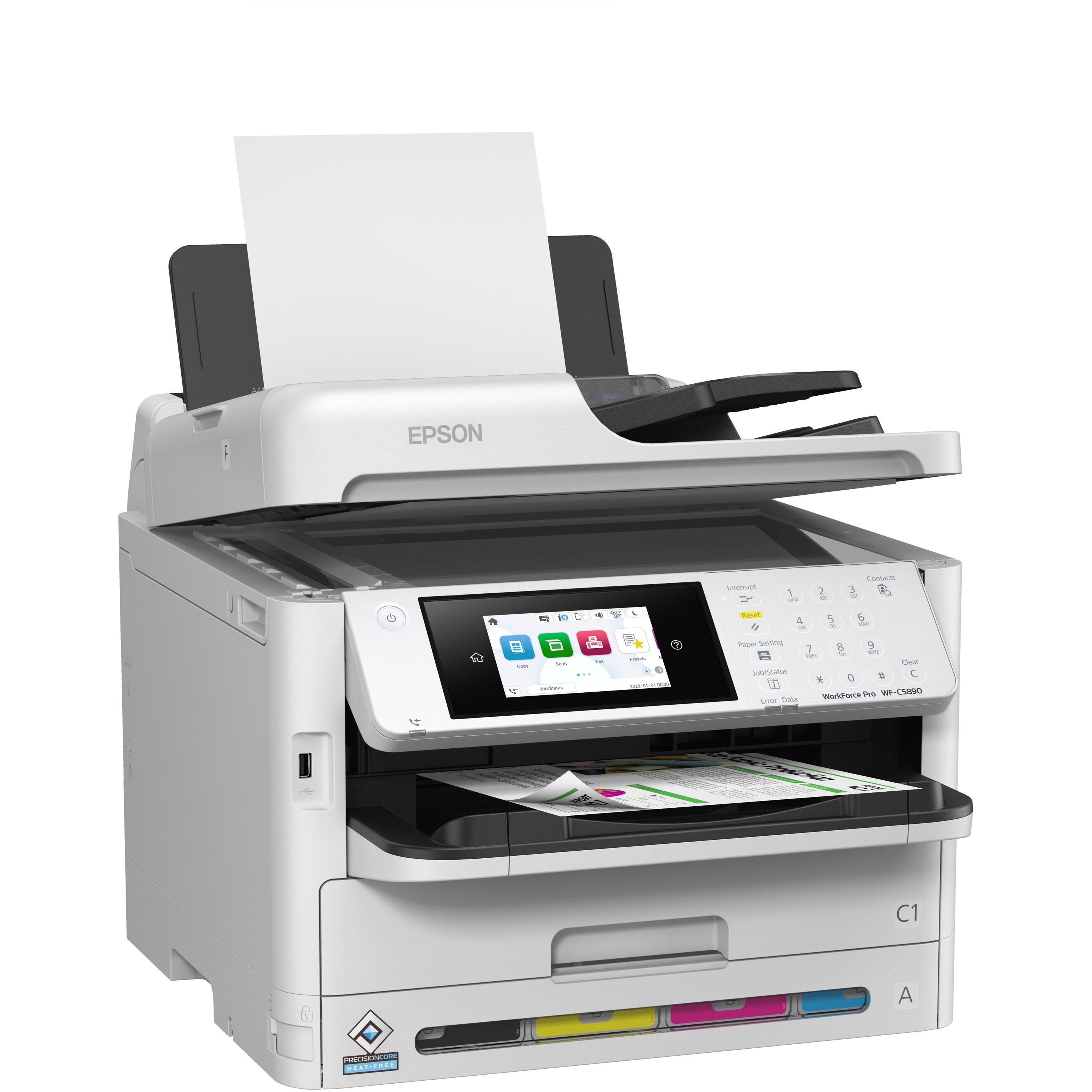 Epson Workforce Pro Wf-C5890 Wireless Inkjet Multifunction Printer - Color
