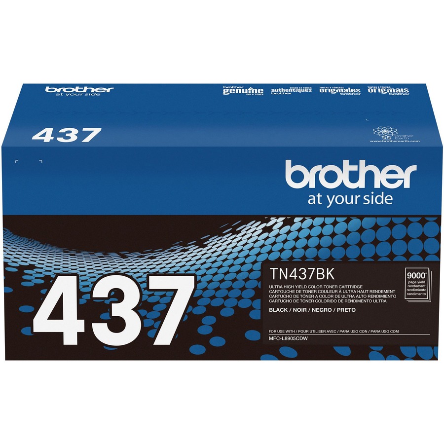 Brother Tn437bk Original Ultra High Yield Laser Toner Cartridge - Black - 1 Each