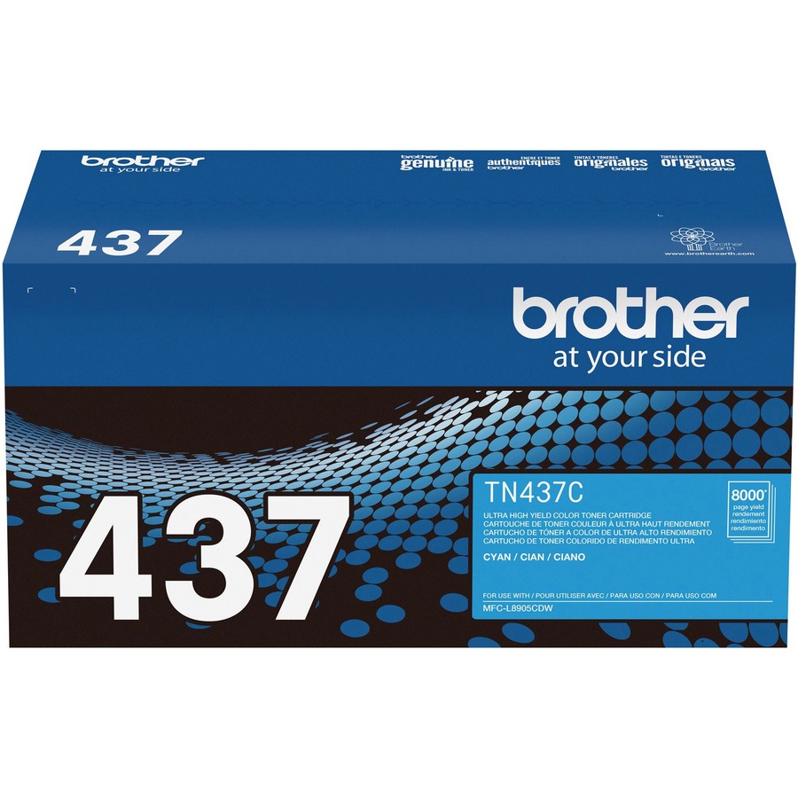 Brother Tn437c Original Ultra High Yield Laser Toner Cartridge - Cyan - 1 Each